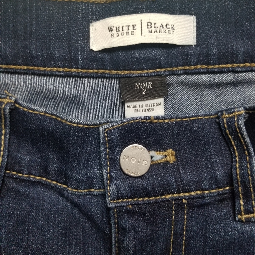 White House Black Market  Noir jeans size 2 - Picture 4 of 4